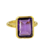 18kt Gold Vermeil Amethyst Ring