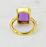 18kt Gold Vermeil Amethyst Ring