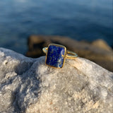 18kt Gold Vermeil Lapiz Lazuli Ring