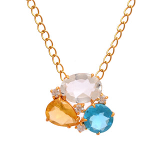 18kt Gold Vermeil Rainbow Necklace